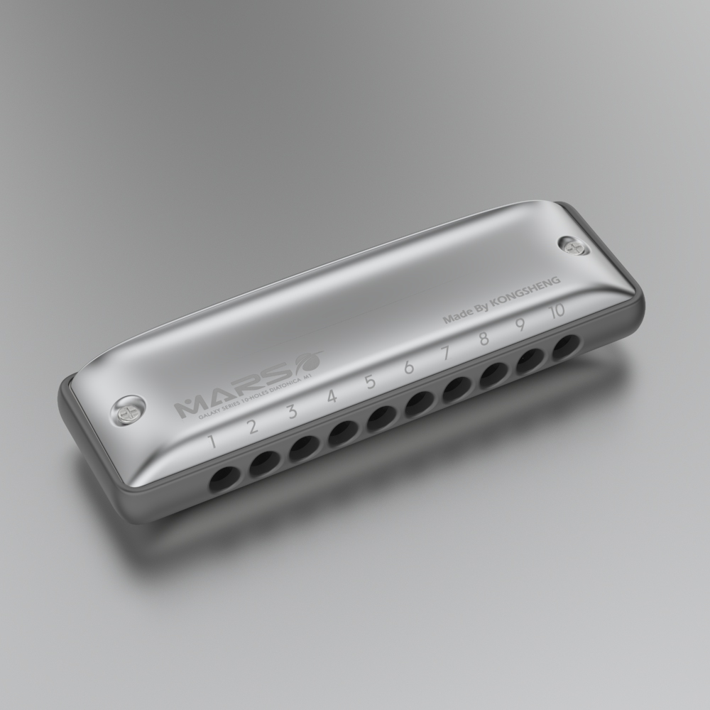 Harmonica 10 Hole - Kongsheng m1mars buraco redondo 10 buracos