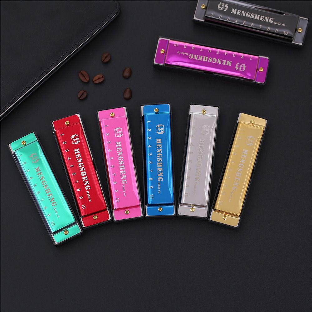 Harmonica 10 Hole - Gaita de Boca Retangular Portátil de