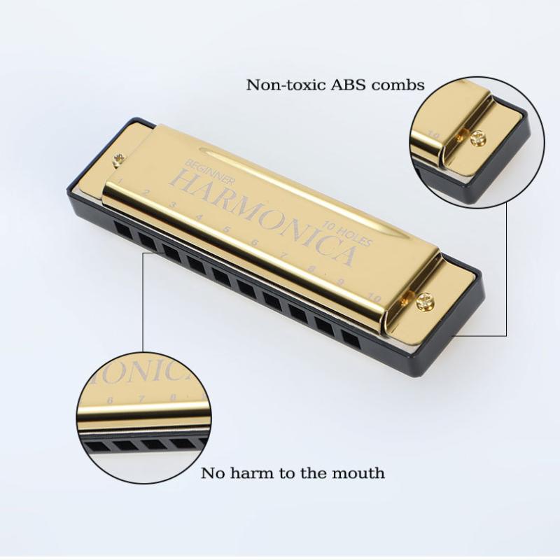 1PC Harmônica Profissional de  - Harmonica 10 Hole avaliação e preço