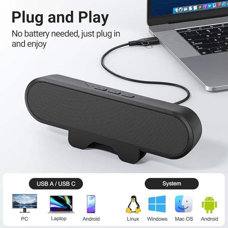 Barra de som usb portátil com  - Audio Music Online avaliação e preço