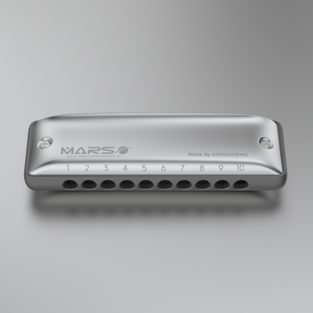 Kongsheng m1mars buraco redond - Harmonica 10 Hole avaliação e preço