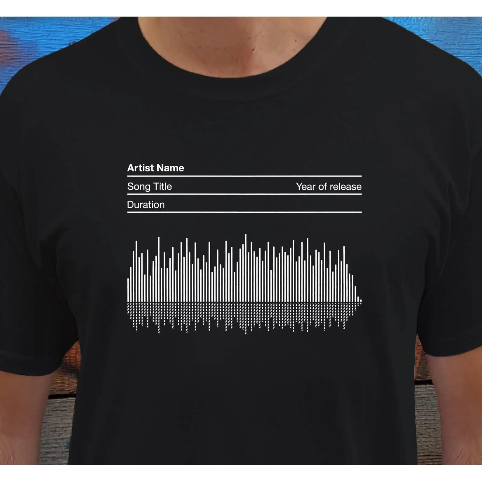 Camiseta personalizada com ond - Music Song Audio avaliação e preço