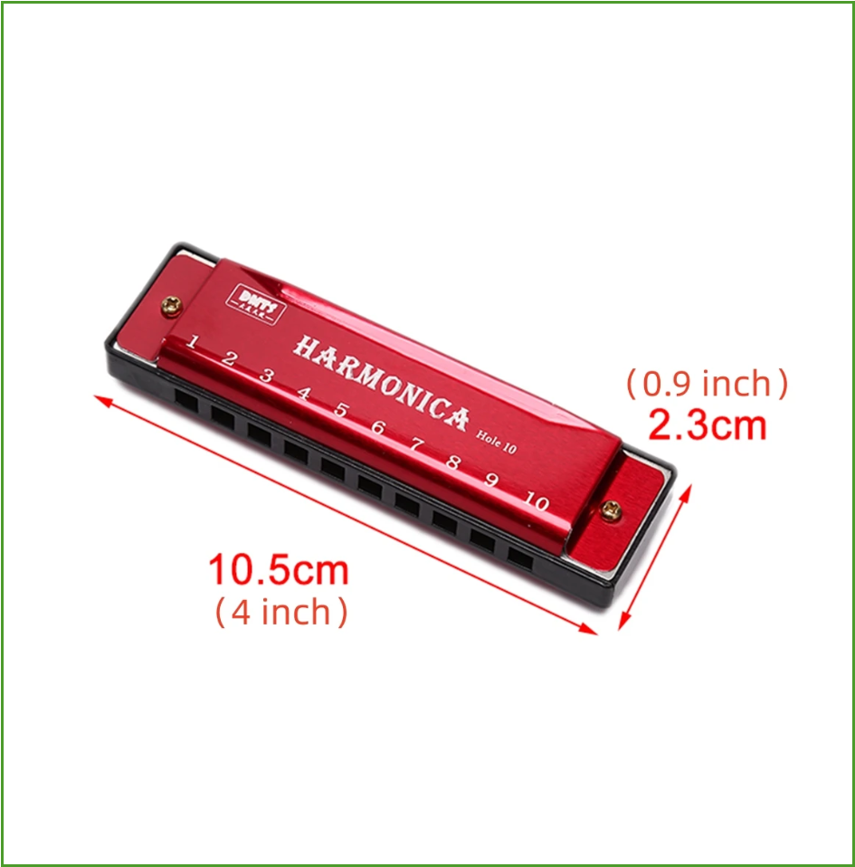 Harmônica Multicolorida em Dó, - Harmonica 10 Hole avaliação e preço