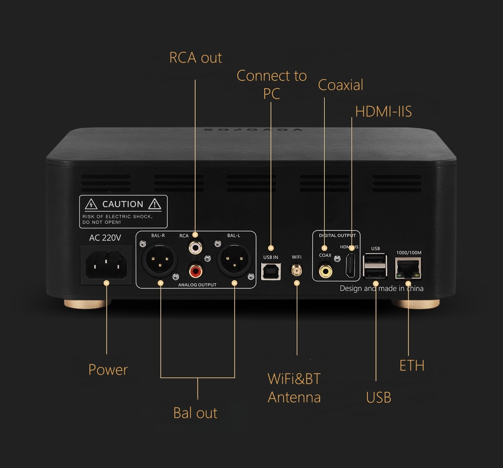 VOVOFOX-HiFi AP05S Reprodutor  - Audio Music Mp3 Free avaliação e preço